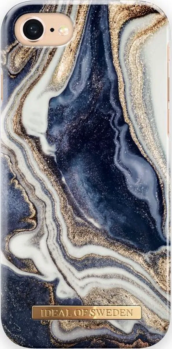 iDeal of Sweden Fashion Case iPhone 8/7/6/6s/SE Golden Indigo Marble