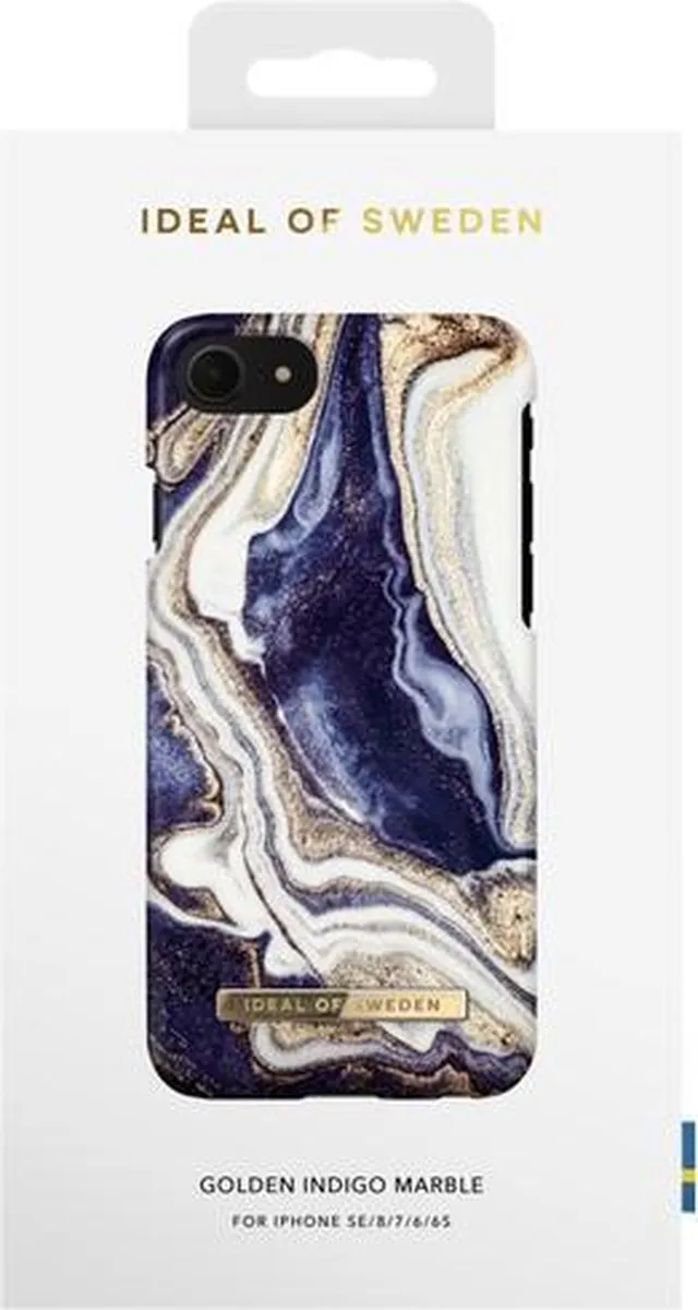 iDeal of Sweden Fashion Case iPhone 8/7/6/6s/SE Golden Indigo Marble - IDFCGM19-I7-165