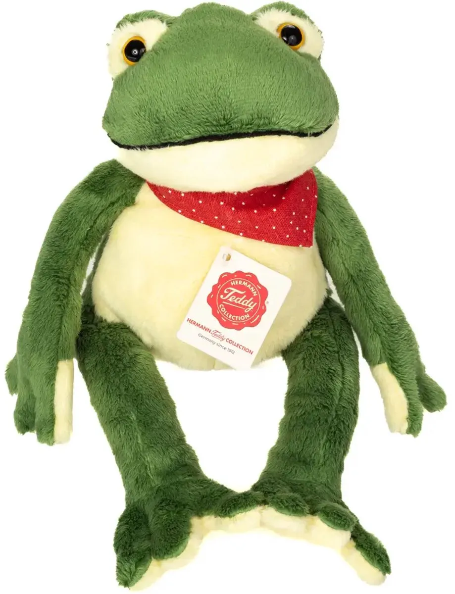 Hermann Teddy Knuffel Kikker 28cm - Multicolor