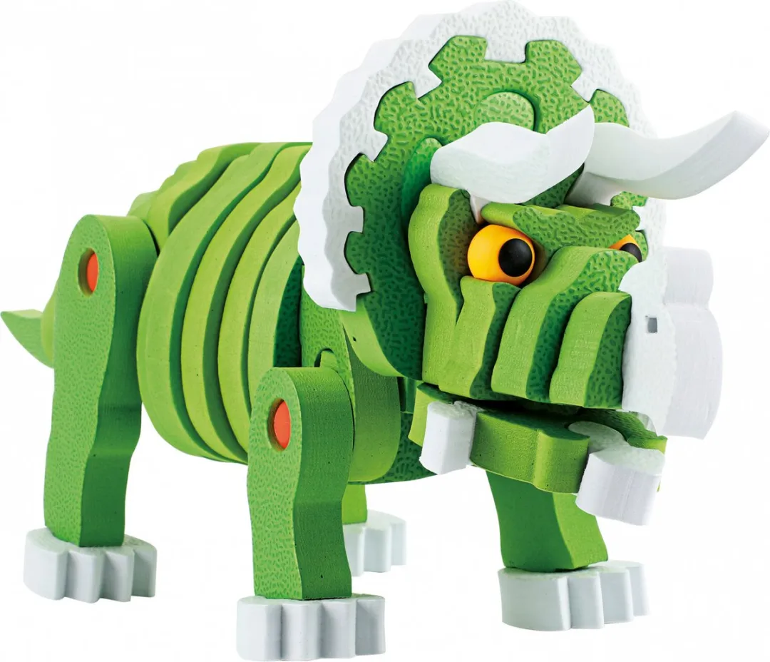 Toi-Toys 3D Puzzel Tricera 31,5cm - 59 Stuks - Groen