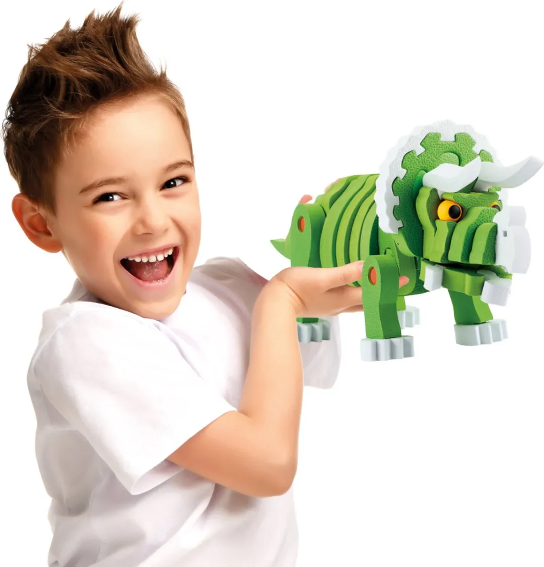 Toi-Toys 3D Puzzel Tricera 31,5cm - 59 Stuks - Groen