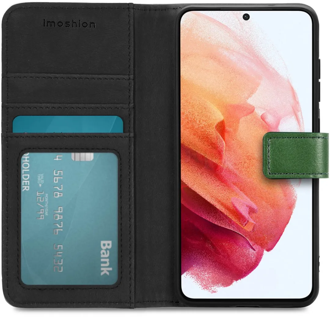 Imoshion Hoesje Samsung Galaxy S21 FE - Groen - 3 Pasjes
