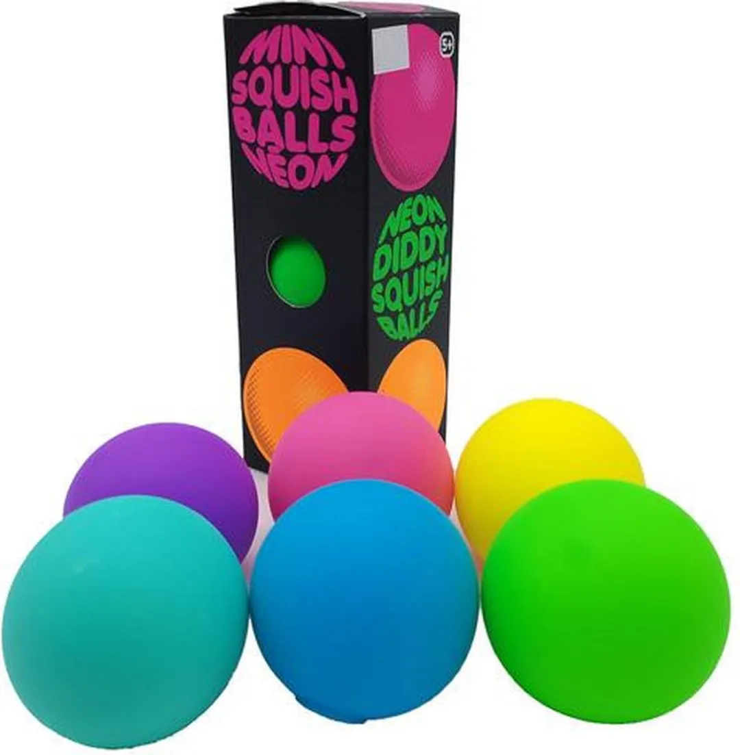 Johntoy Stressbal 50mm - 3 Stuks Multicolor