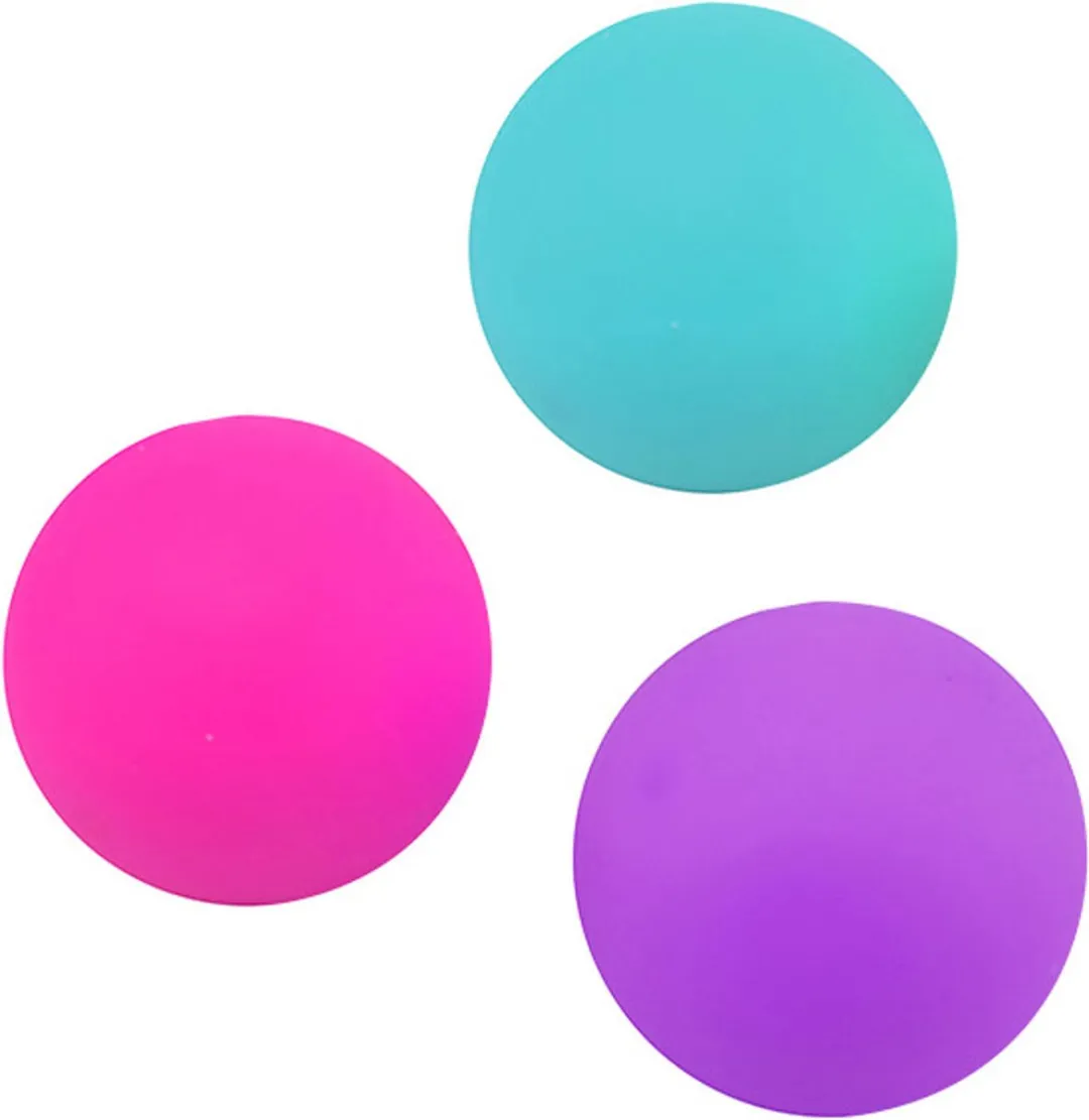 Johntoy Stressbal 50mm - 3 Stuks Multicolor