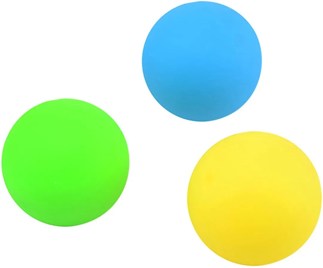 Johntoy Stressbal 50mm - 3 Stuks Multicolor
