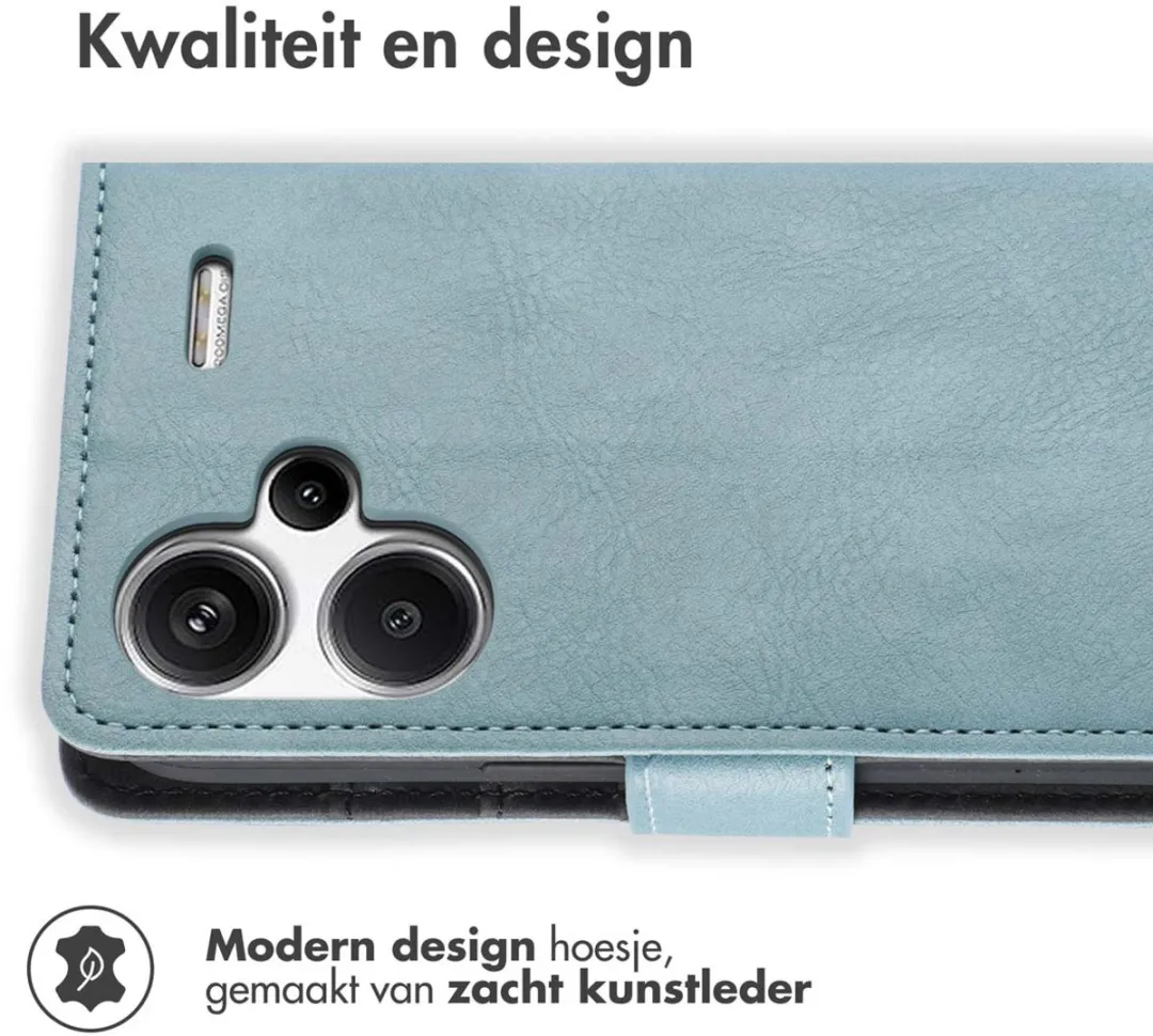 Imoshion Hoesje Xiaomi Redmi Note 13 Pro+ Lichtblauw - 3 Pasjes