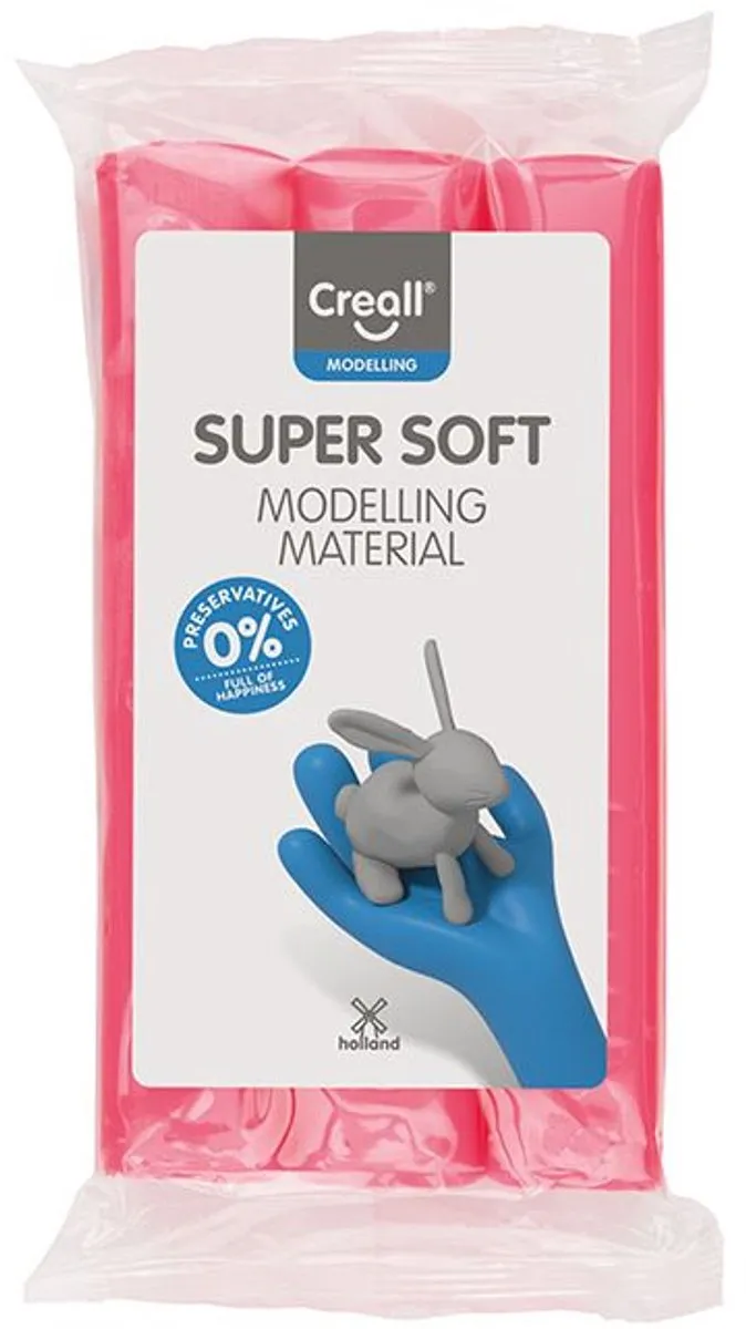 Creall Supersoft Boetseerklei Roze 500g