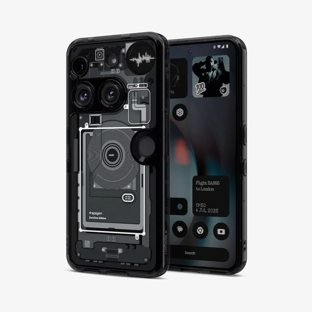 Spigen Ultra Hybrid Case Zero One - 1 Pasje - Zwart - afbeelding 6 van 6