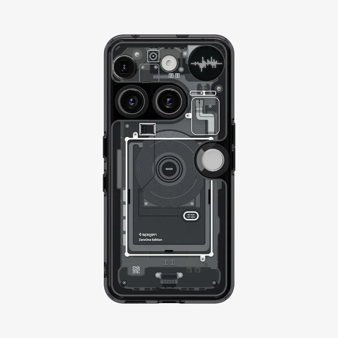 Spigen Ultra Hybrid Case Zero One - 1 Pasje - Zwart