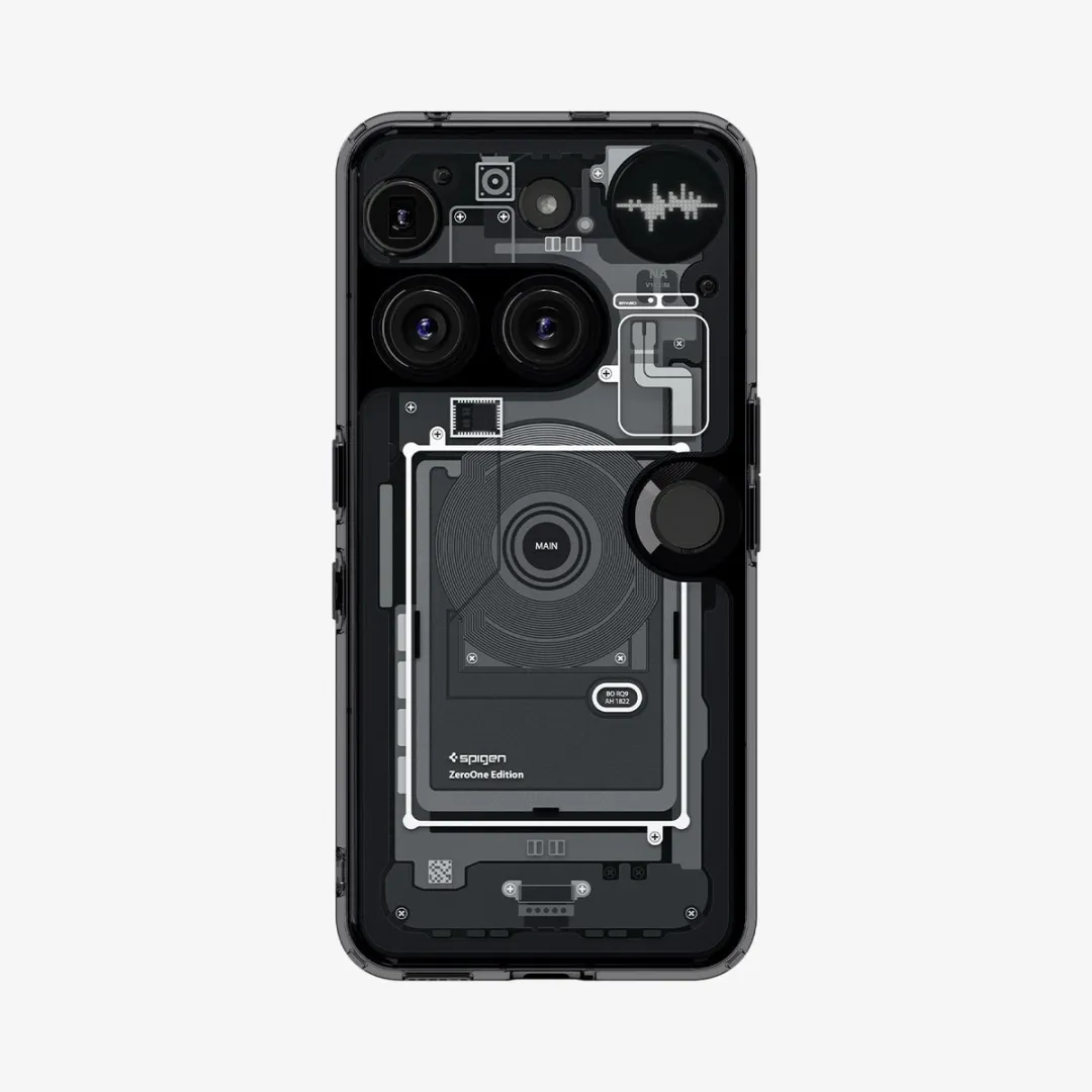 Spigen Ultra Hybrid Case Zero One - 1 Pasje - Zwart