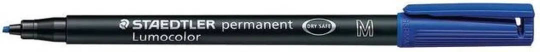 STAEDTLER Lumocolor 317 Permanent Viltstift - Blauw 10 Stuks