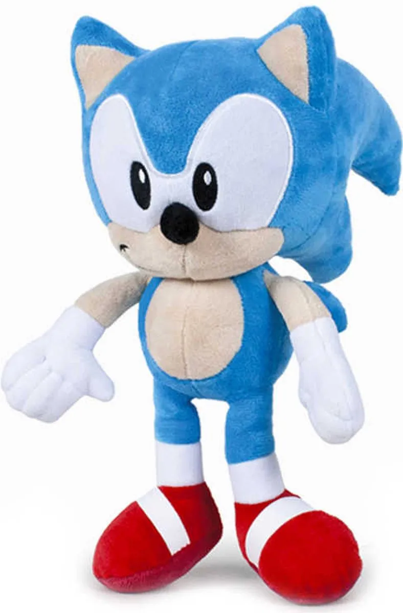 Sonic The Hedgehog Pluche Knuffel - 30 cm - Lichtblauw - afbeelding 6 van 6