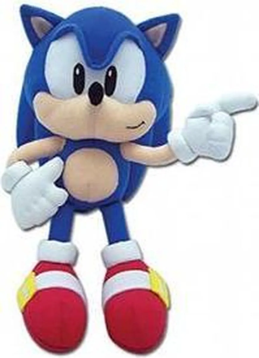 Sonic The Hedgehog Pluche Knuffel - 30 cm - Lichtblauw