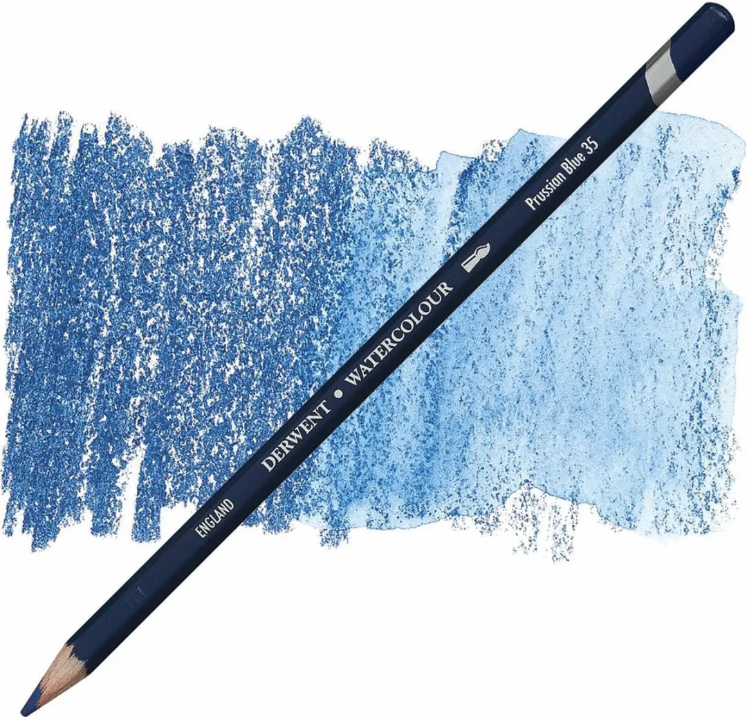 Derwent Watercolour Potlood Prussian Blue 35