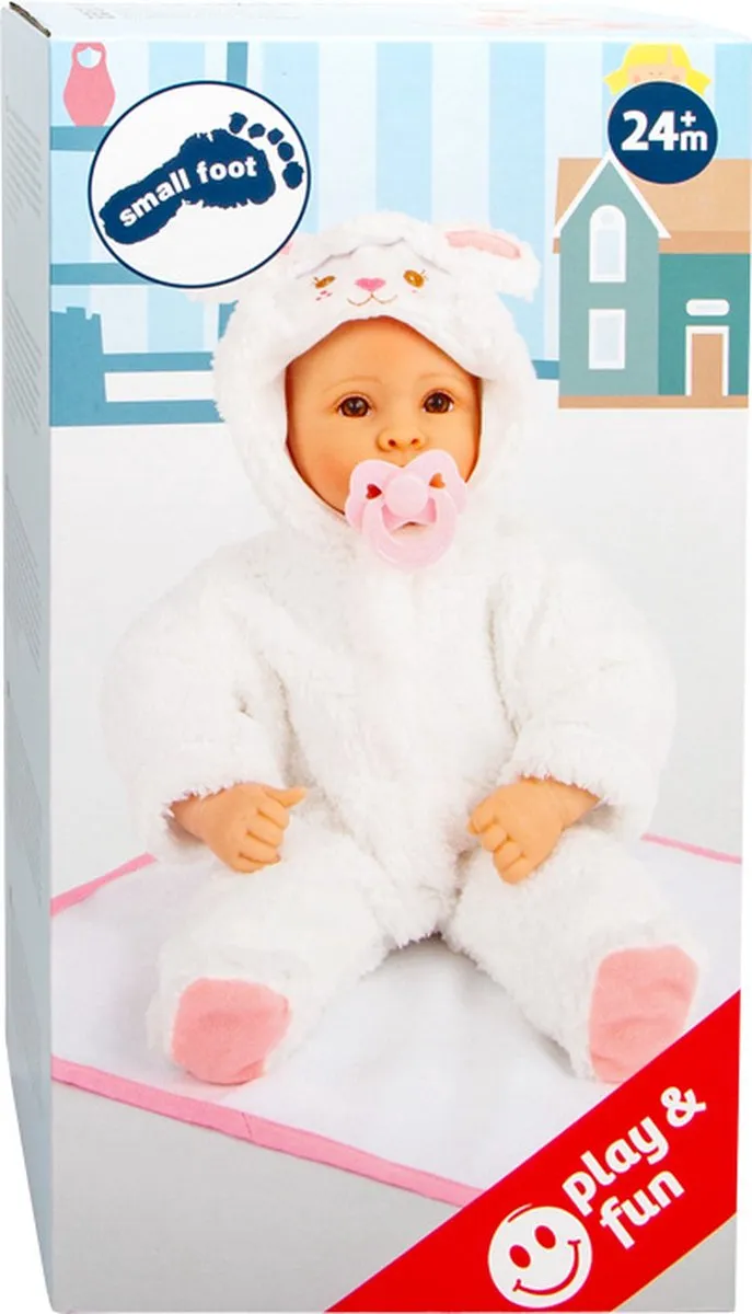 Small Foot Babypop Lammetje - Met Dekentje, Onesie & Fopspeen