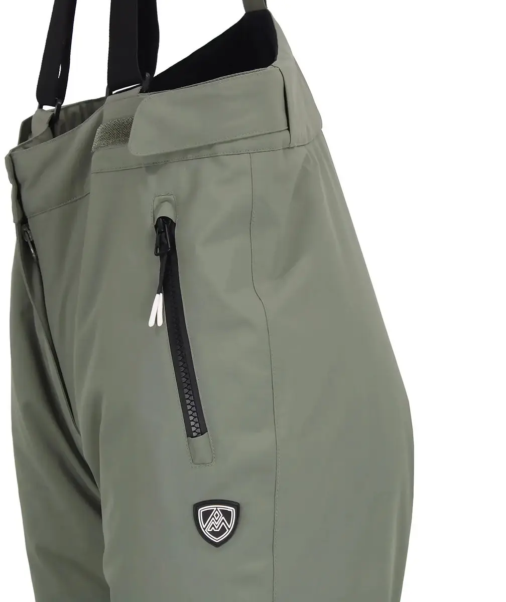 Peak Mountain Atozan Dames Skibroek - 5000 g - Kaki Salie - afbeelding 3 van 6