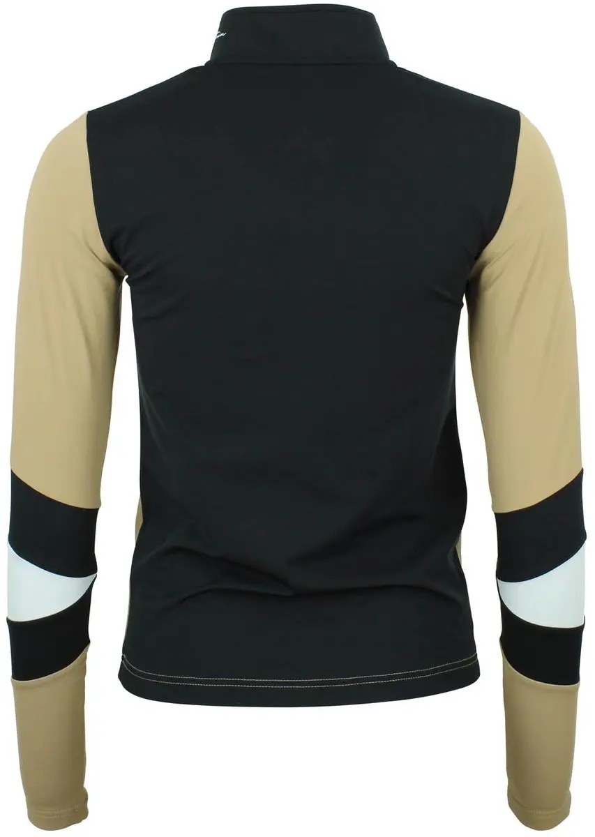 Peak Mountain Dames 1st Skin T-shirt met Ritssluiting - Fuchsia/Zwart - afbeelding 5 van 6