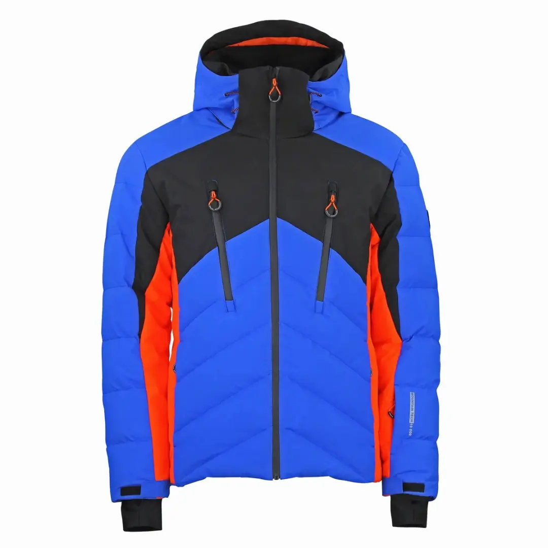 Peak Mountain Chalet Jas - Kaki/Donkeroranje/Zwart - afbeelding 6 van 6