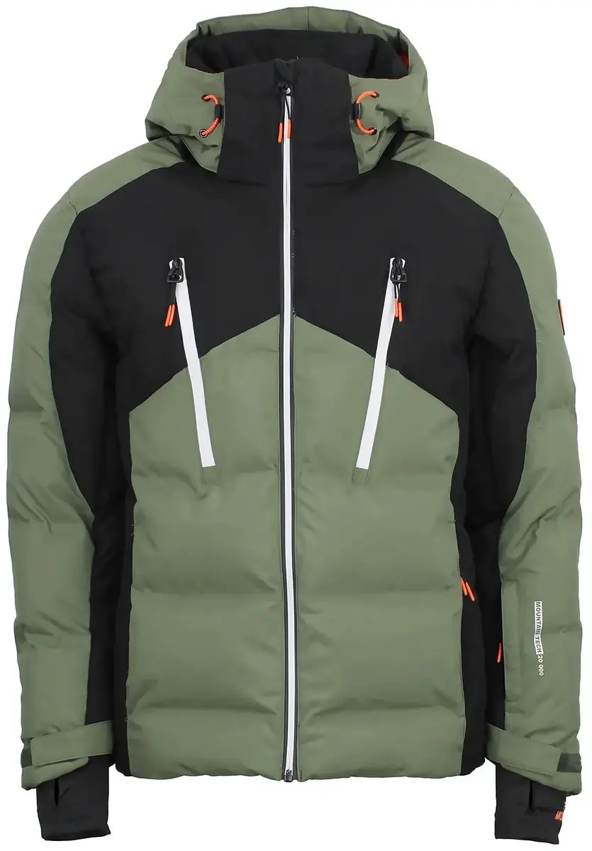 Peak Mountain Cordiere Jas - Kaki Salie/Zwart - afbeelding 3 van 6