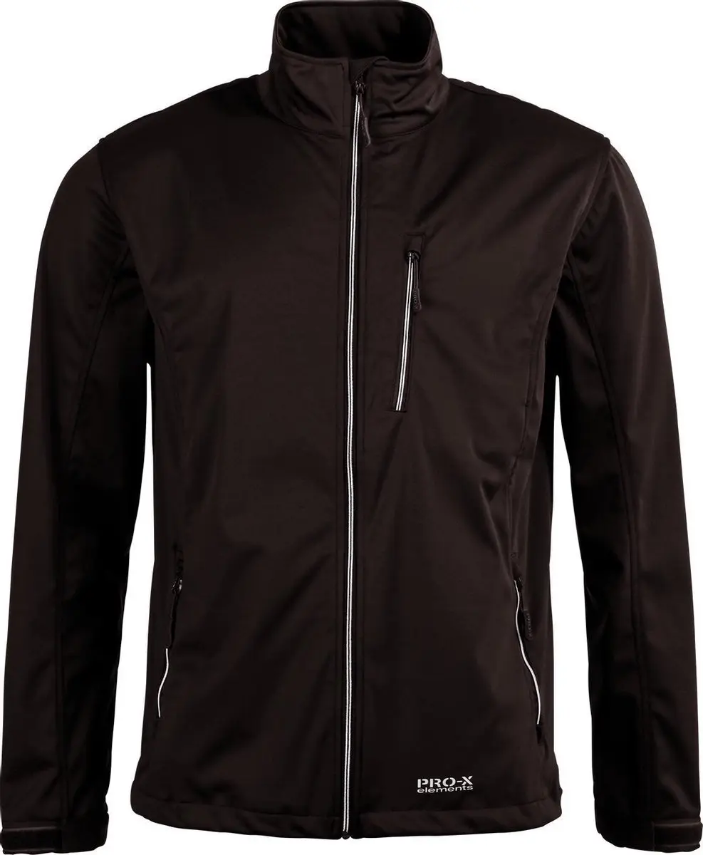 Pro-x Elements Outdoorjas Dario Heren Polyester Zwart Mt S