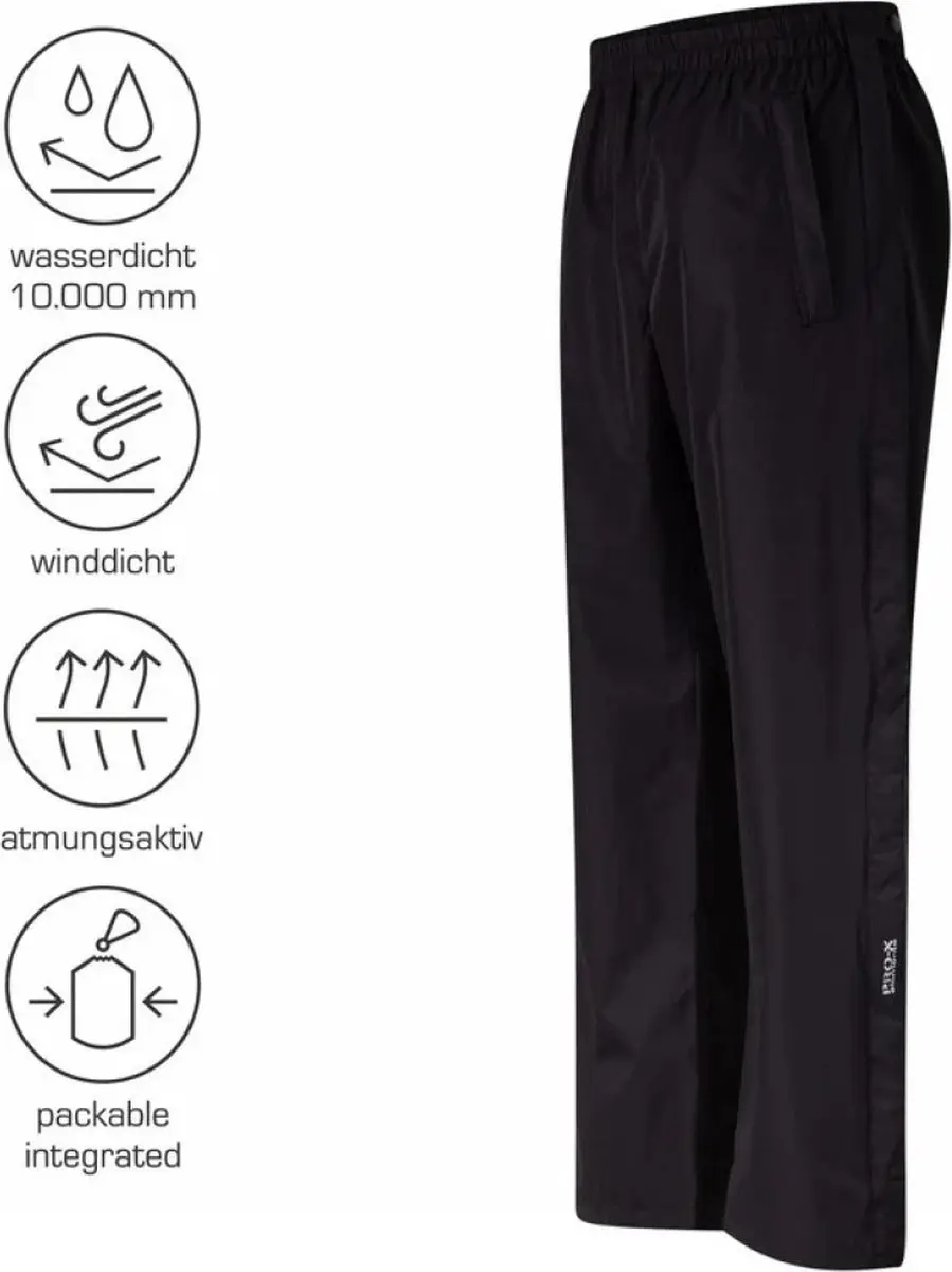 Pro-X Elements Logon Regenbroek - Zwart - XXXL - afbeelding 5 van 6
