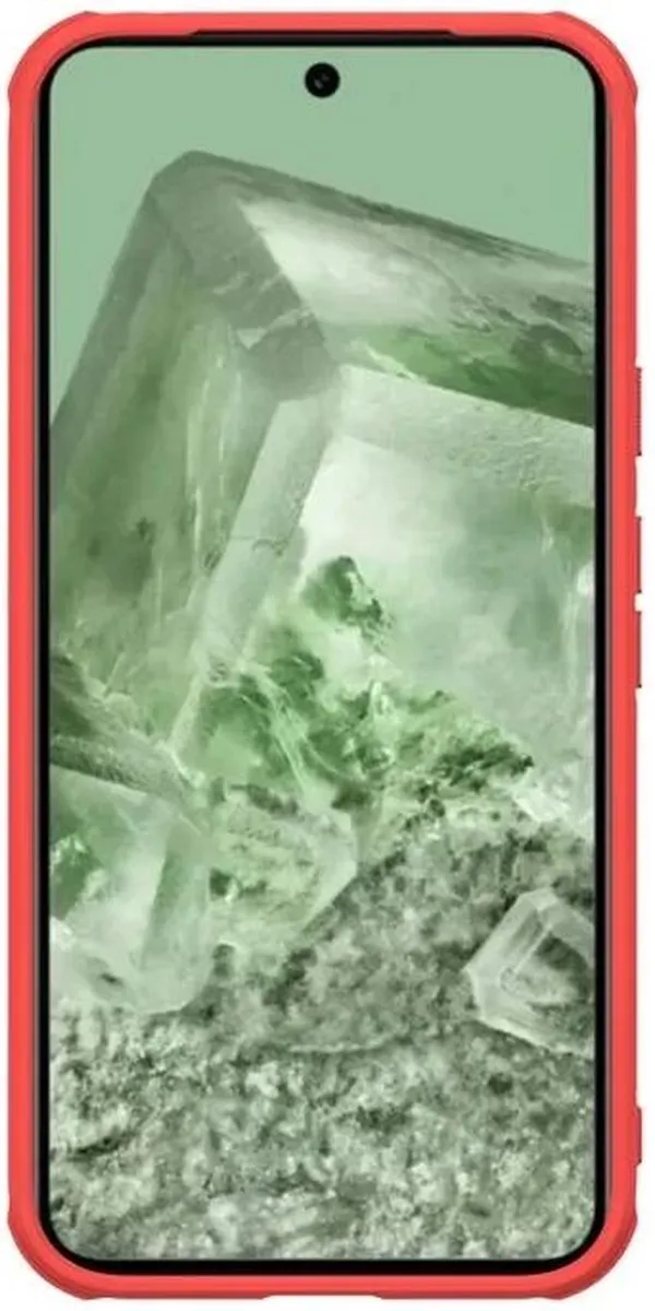 Nillkin Super Frosted Shield Pixel 8a Hoesje - Rood - afbeelding 6 van 6