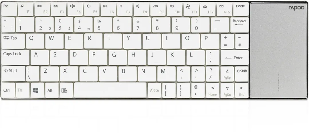 Rapoo E2710 Draadloos Multimedia Toetsenbord - Wit
