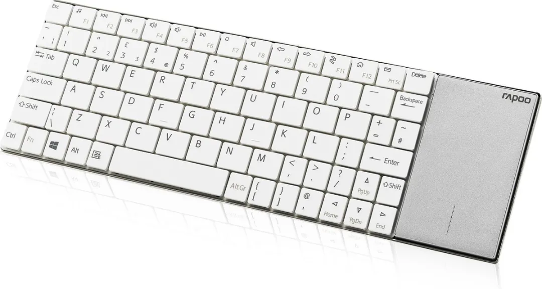 Rapoo E2710 Draadloos Multimedia Toetsenbord - Wit - afbeelding 6 van 6