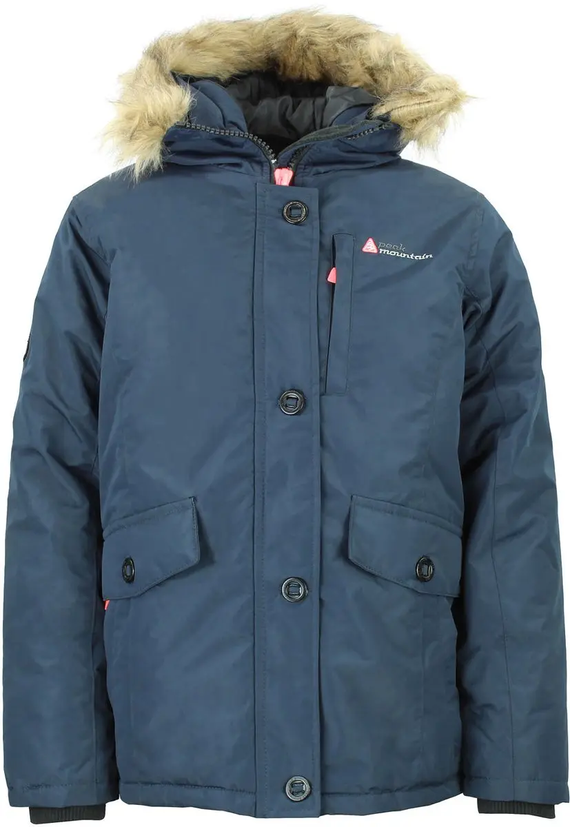 Peak Mountain Galava Ski-parka Meisjes - 140 - Marine - afbeelding 3 van 6