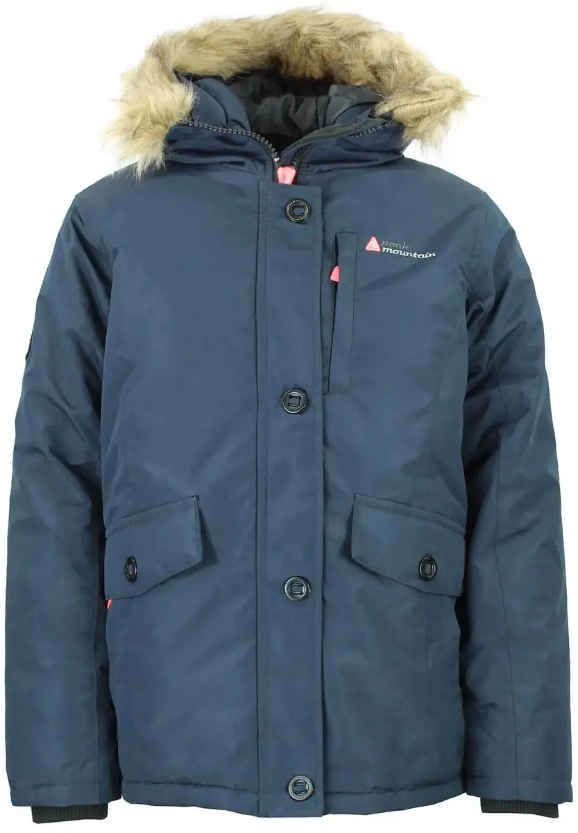 Peak Mountain Galava Ski-parka Meisjes - 140 - Marine - afbeelding 6 van 6