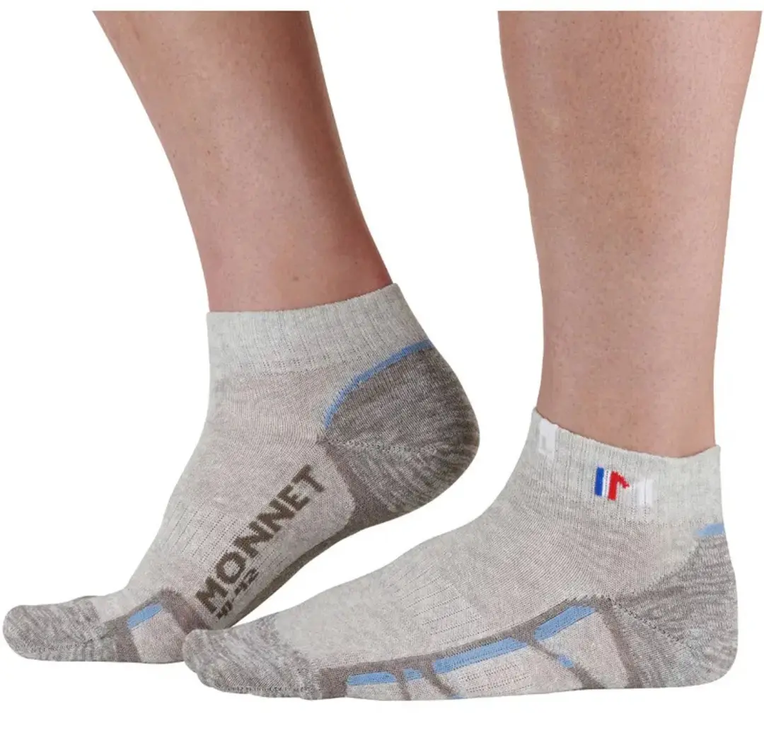 Monnet Trek Lin Basse Sokken - Grijs/Blauw - 41/42 - afbeelding 5 van 6