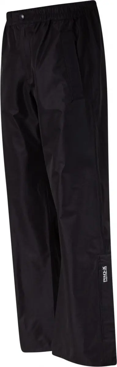Zwarte extra korte dames regenbroek Majola van Pro-X Elements XXXL
