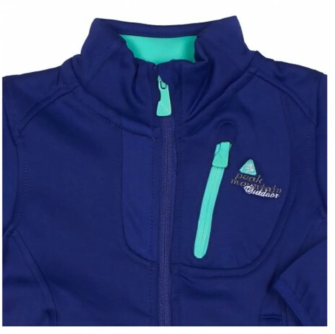 Peak Mountain Gaynur Meisjes Fleece Shell Sweatshirt - afbeelding 5 van 6