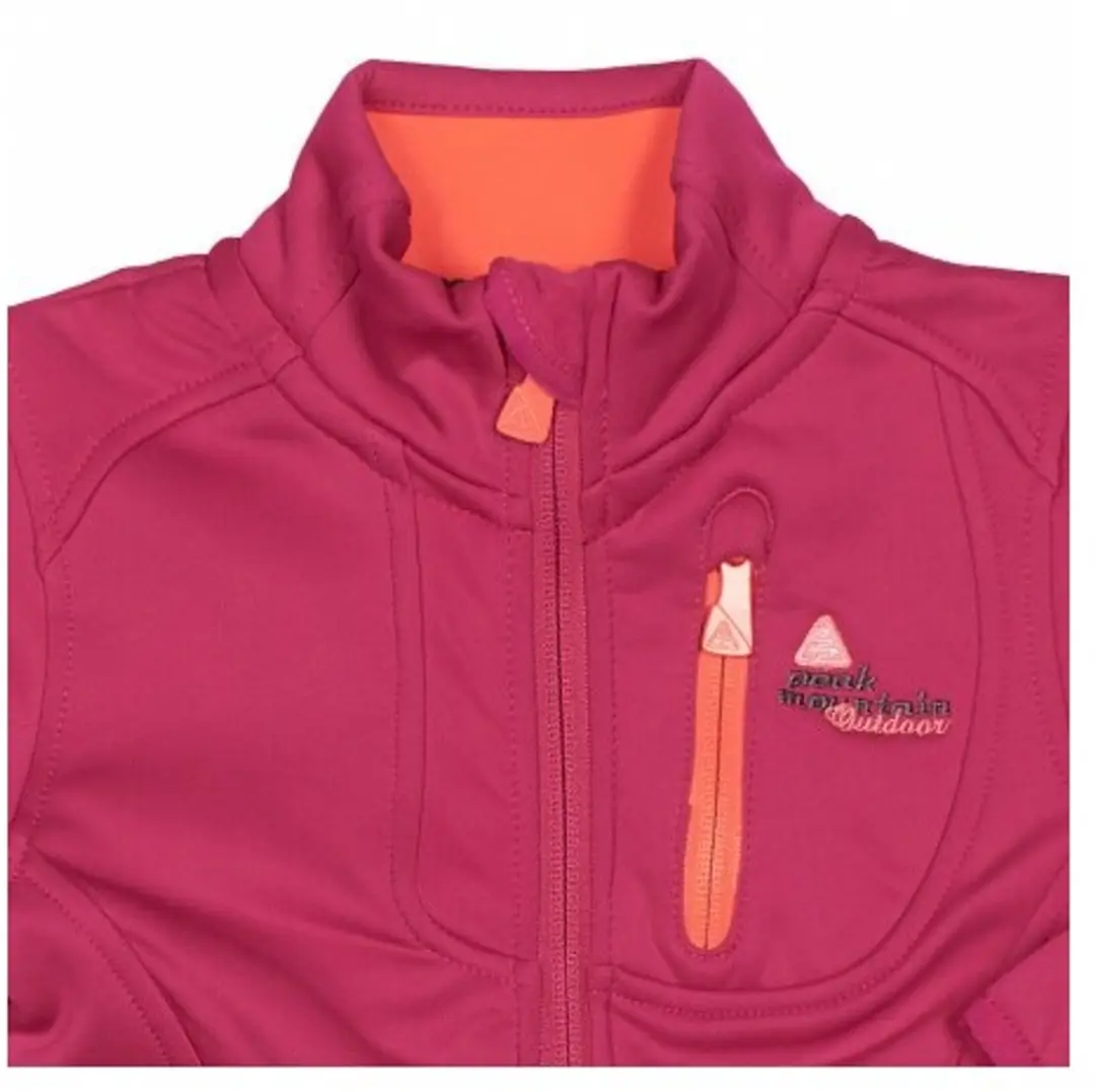 Peak Mountain Gaynur Meisjes Fleece Shell Sweatshirt - afbeelding 3 van 6