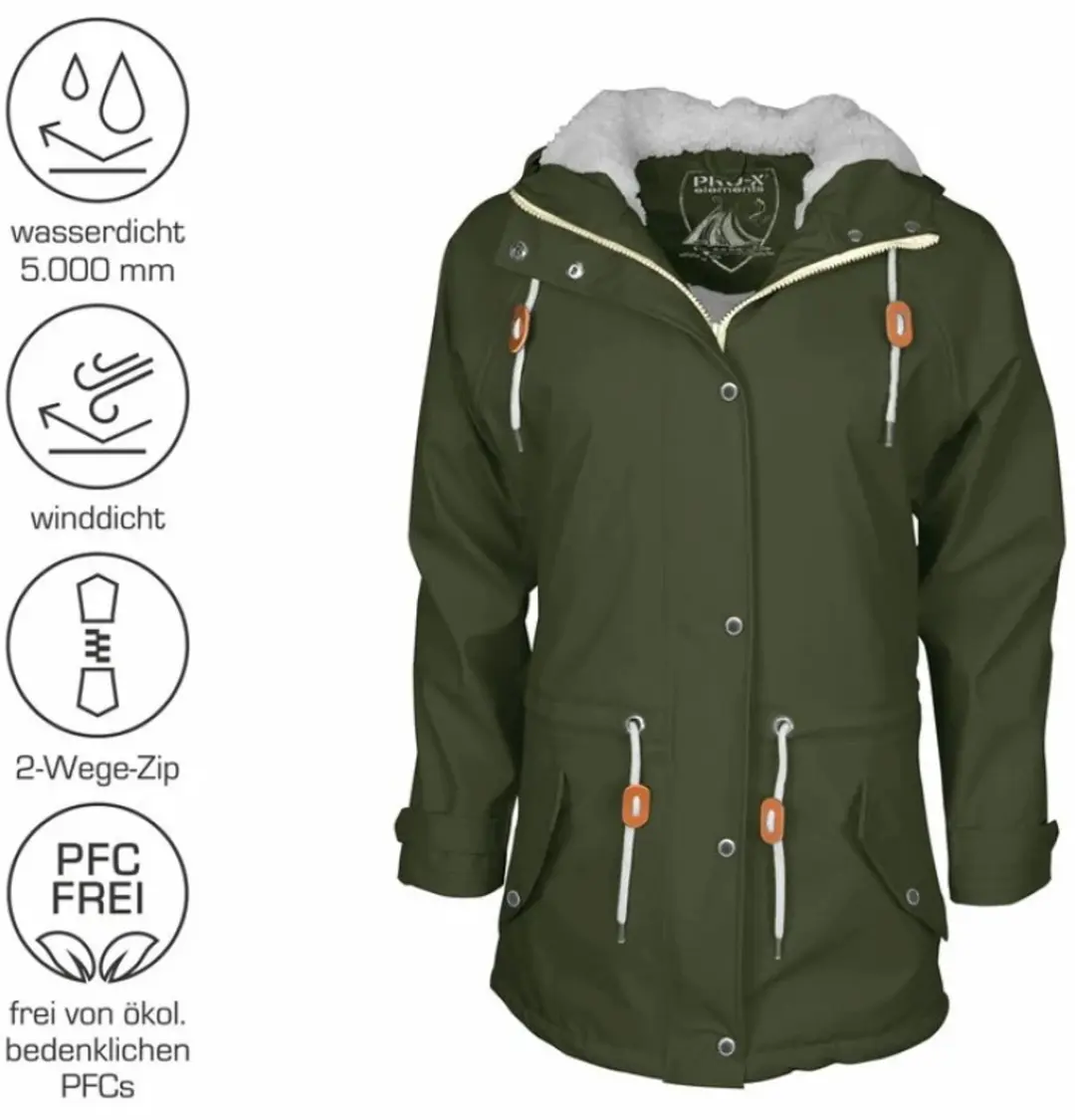 Pro-X Elements Kira XPlus Regenjas Dames - Donkergroen - afbeelding 4 van 5