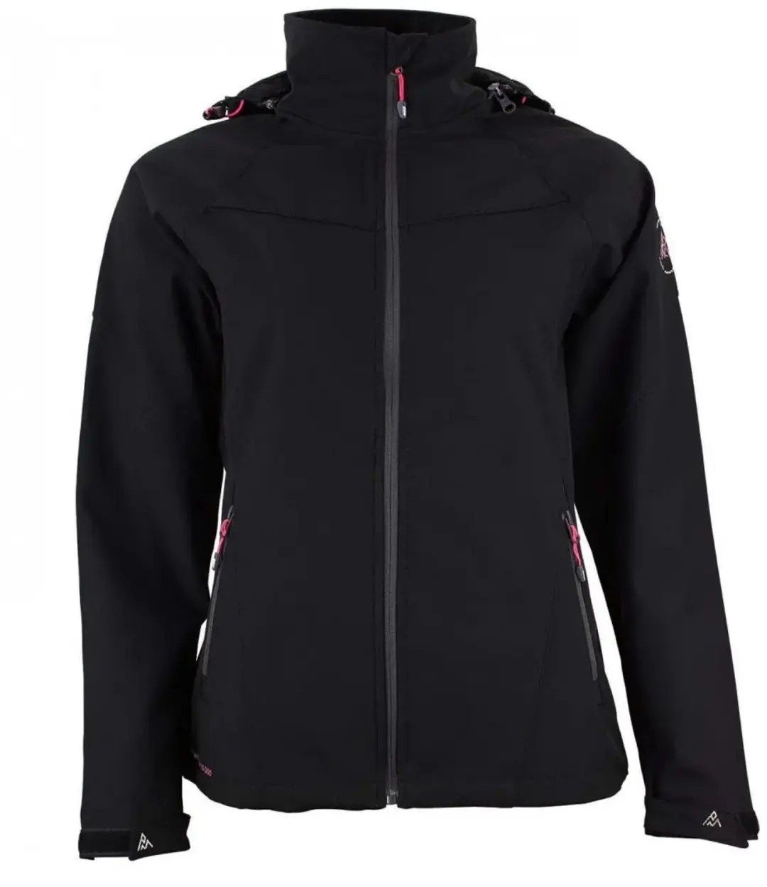 Peak Mountain Damesjas Softshell Acelsiorunn - Zwart - afbeelding 4 van 6