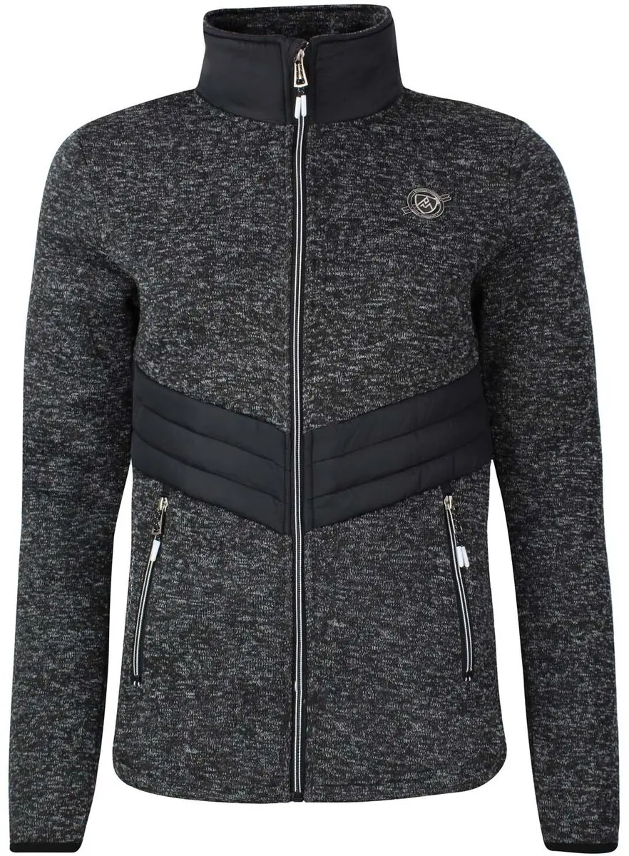 Peak Mountain Atormi Damesfleece - Zwart - afbeelding 4 van 6