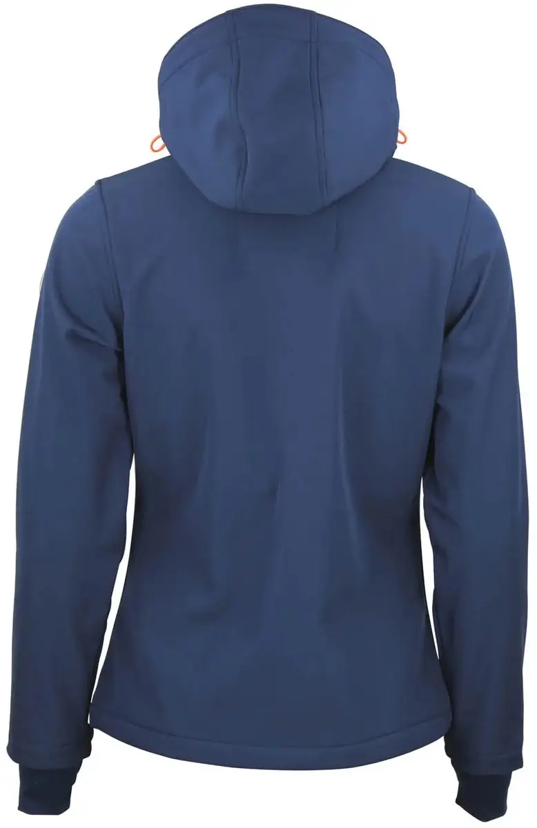 Peak Mountain Aclaude Dames Softshell Hoodie - Marine - afbeelding 6 van 6