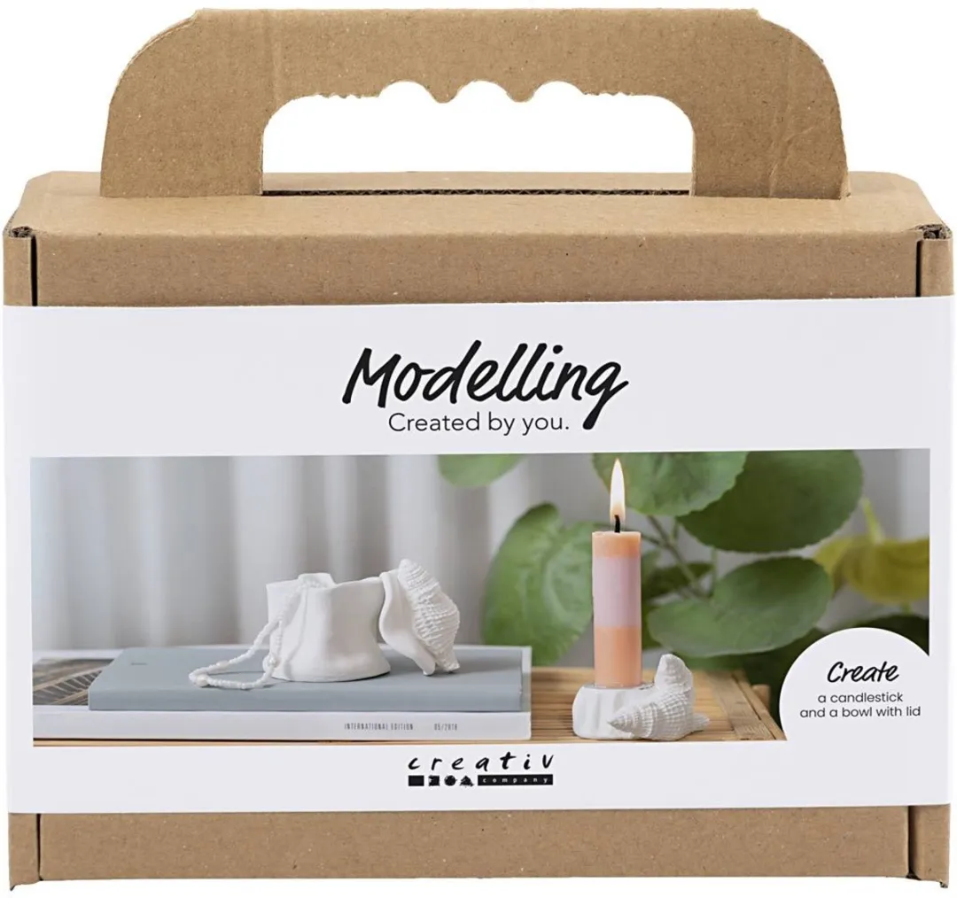 Creativ Company Mini Hobbyset Kandelaar Schelpen Boetseren
