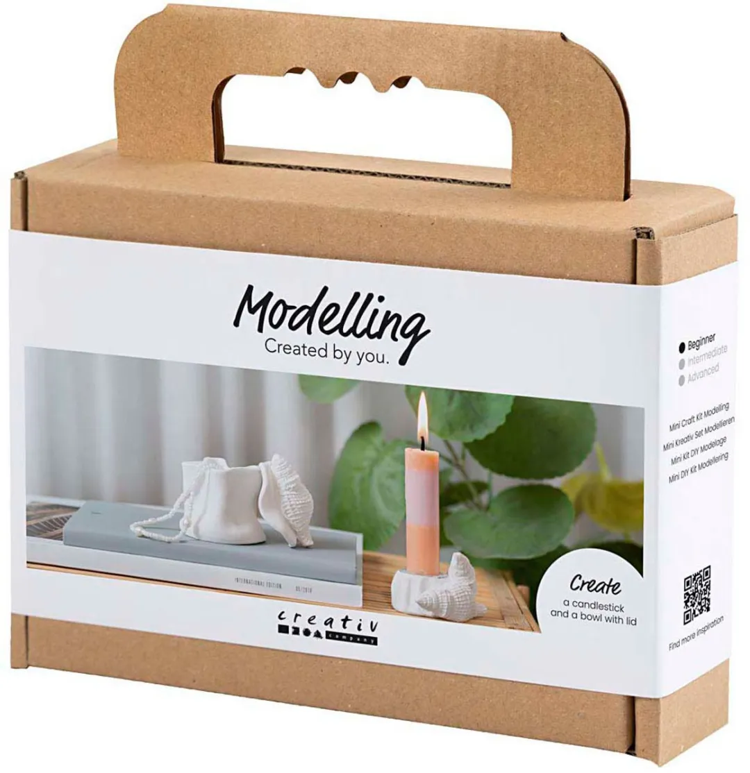 Creativ Company Mini Hobbyset Kandelaar Schelpen Boetseren