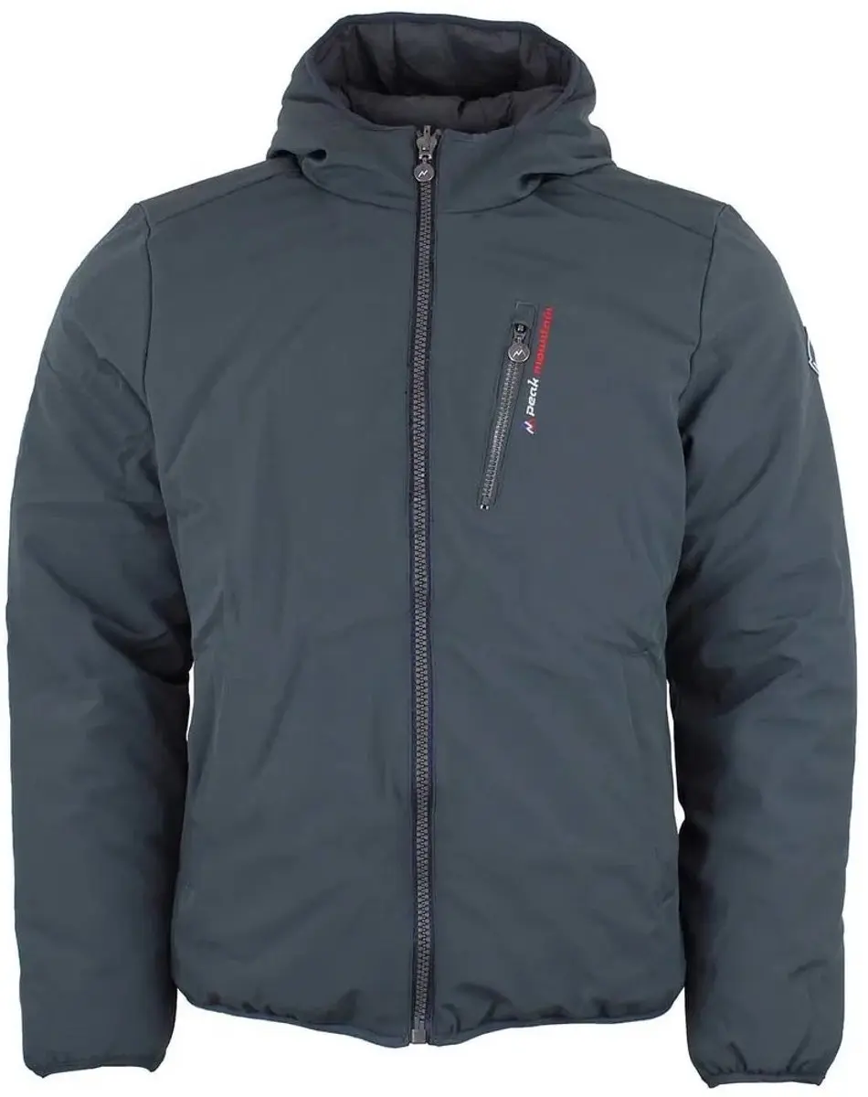 Peak Mountain Colisee Omkeerbare Parka - Grafisch Grijs - M - afbeelding 3 van 4