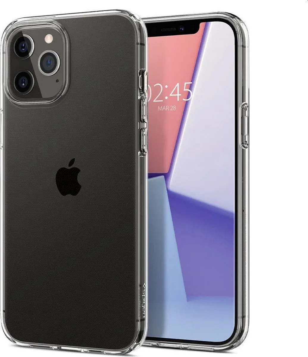 Spigen Liquid Crystal Air Cushion iPhone 12 Pro Max Hoesje - Transparant - afbeelding 6 van 6