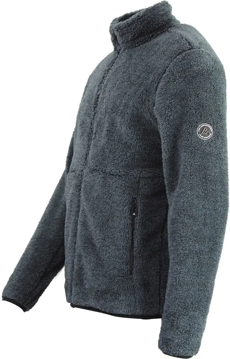 Peak Mountain Coral Sherpa Fleece - Antraciet - L - afbeelding 3 van 6