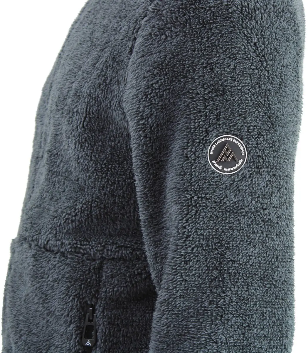 Peak Mountain Coral Sherpa Fleece - Antraciet - L - afbeelding 2 van 6