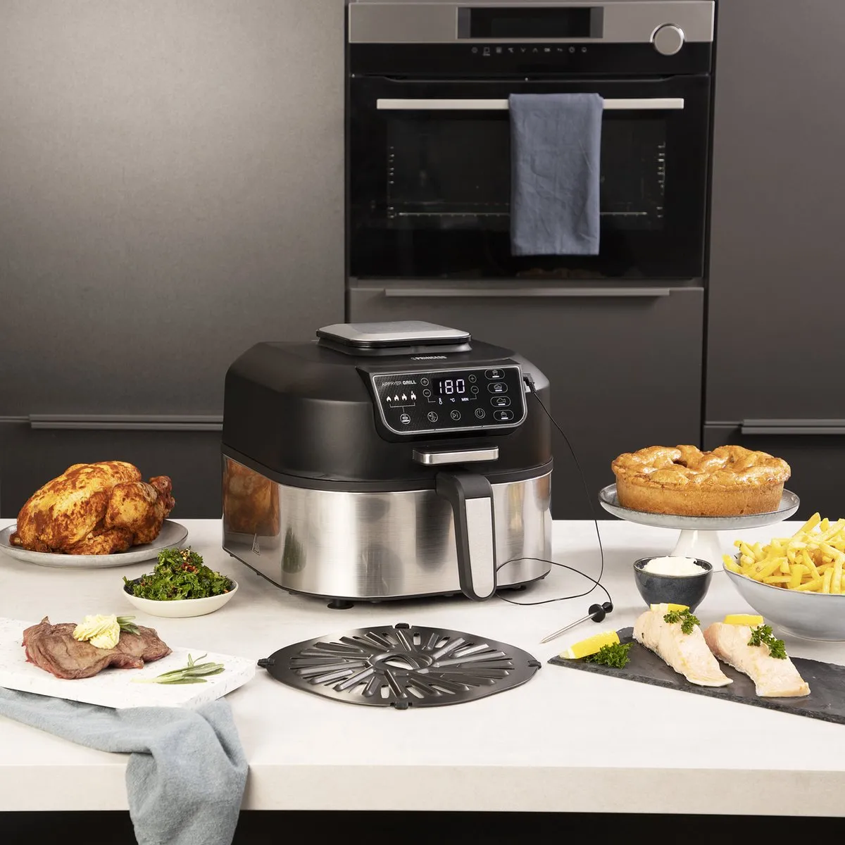 Princess Airfryer Grill XXL 182092 - 2-in-1 Grill & Friteuse 1760W - 5.6L - Zwart