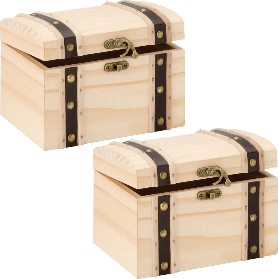 Glorex Hobby Houten Schatkistje 2x