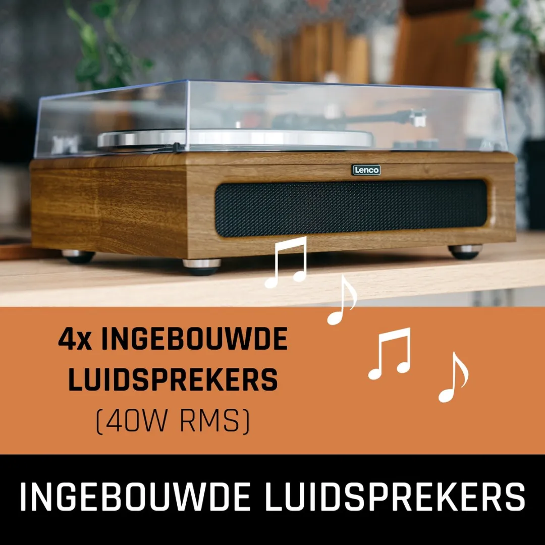 Lenco LS-410WA Platenspeler - Bluetooth 40W - Hout