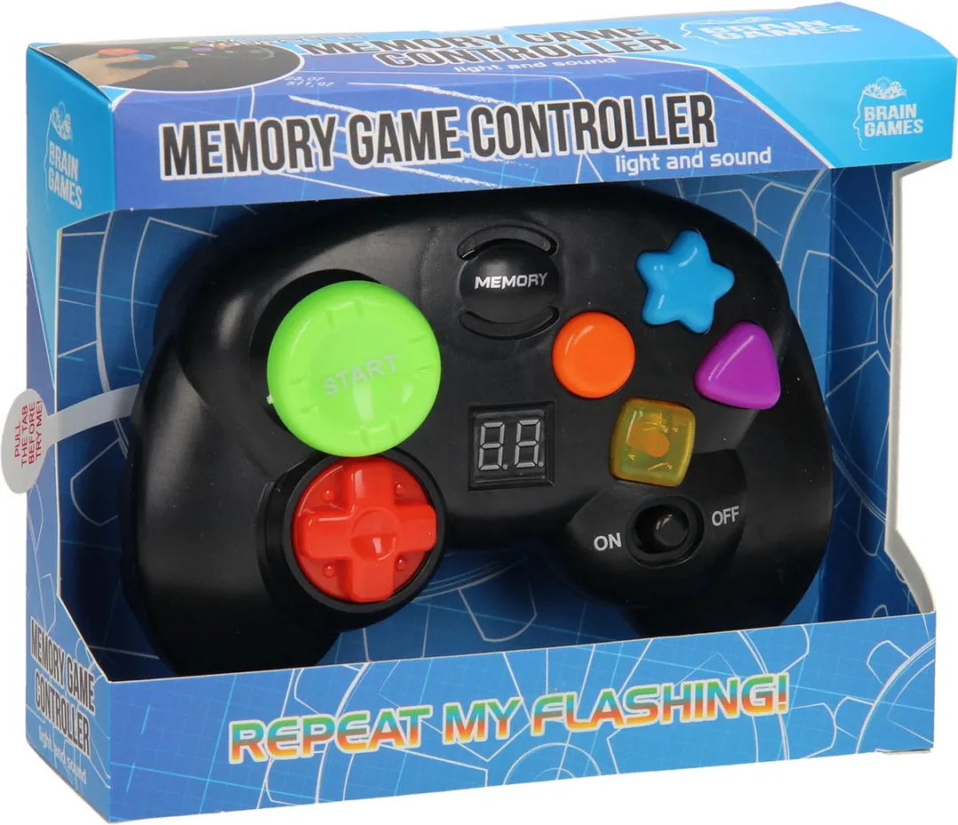 Brain Games Controller Memory Game Junior 17 X 5 Cm Zwart