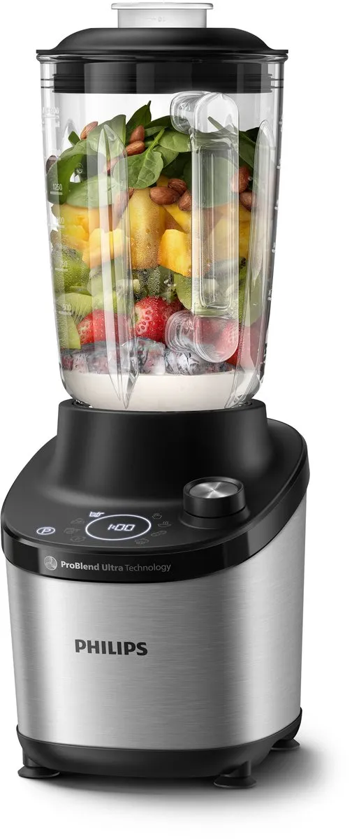 Philips HR3760/00 Blender 1500W - 1.8L Glas - 12 Snelheden - Zwart