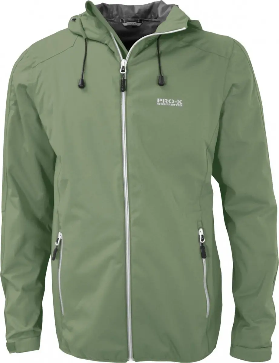 Hydro green 4-way stretch heren regenjas Donovan van Pro-X Elements L